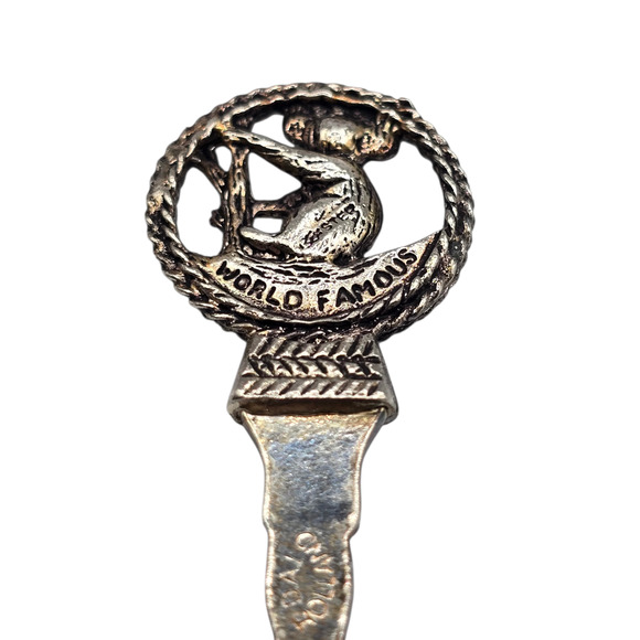 San Diego Zoo Silver Plated Souvenir Spoon Koala Royal Poland Collectible - Picture 4 of 8